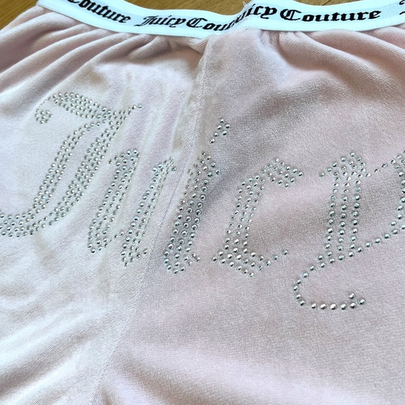 Juicy Couture Pink Velour Comfy Sleep/Lounge Wear Pants - Picture 8 of 9